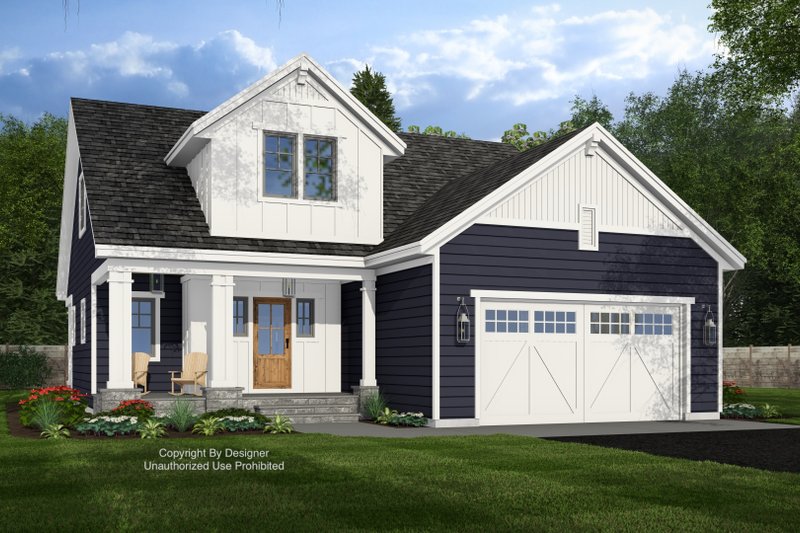House Blueprint - Traditional Exterior - Front Elevation Plan #51-1409