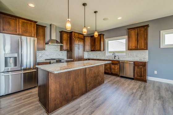 Interior - Kitchen 1 for Ranch House Plan #70-1484 - 2 bed, 2 bath