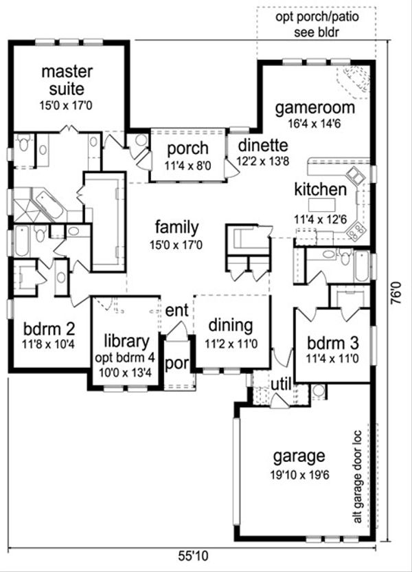 Home Plan - Floor Plan - Main Floor Plan #84-520