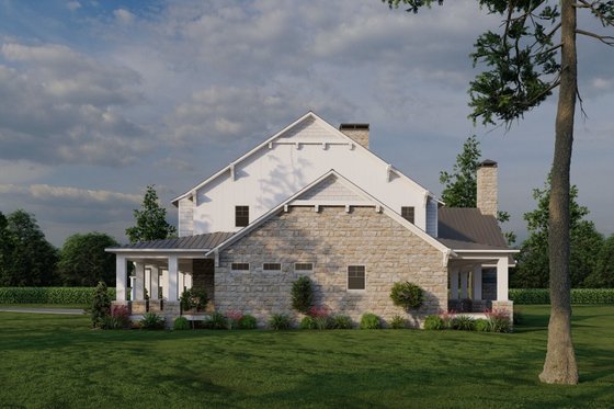 Exterior - Other Elevation for Farmhouse House Plan #923-377 - 4 bed, 3.5 bath