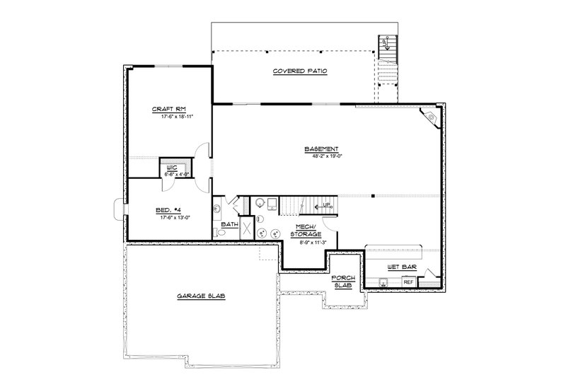 Ranch Style House Plan - 4 Beds 3.5 Baths 4912 Sq/Ft Plan #1064-172 ...