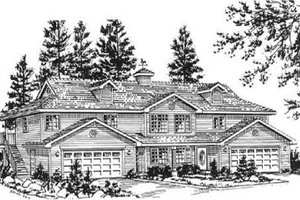 Traditional Exterior - Front Elevation Plan #18-9426