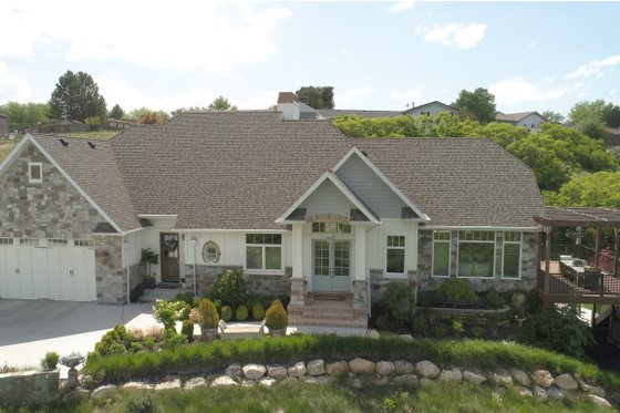 Exterior - Front Elevation 9 for European House Plan #1060-75 - 3 bed, 3.5 bath