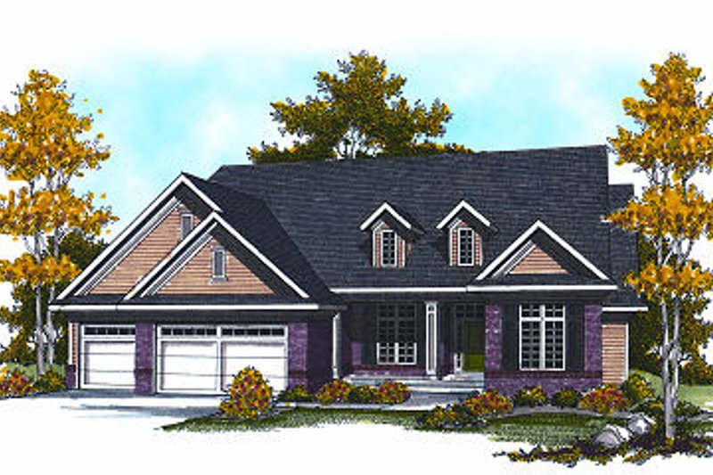 Dream House Plan - Traditional Exterior - Front Elevation Plan #70-870
