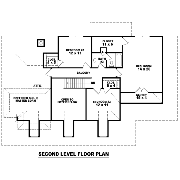 Country Floor Plan - Upper Floor Plan #81-13713