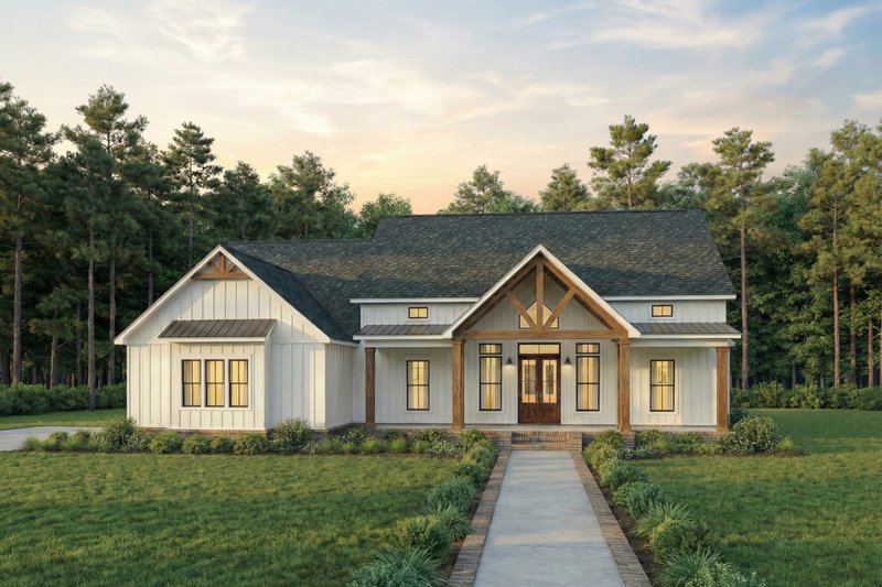 House Design - Farmhouse Exterior - Front Elevation Plan #1074-129