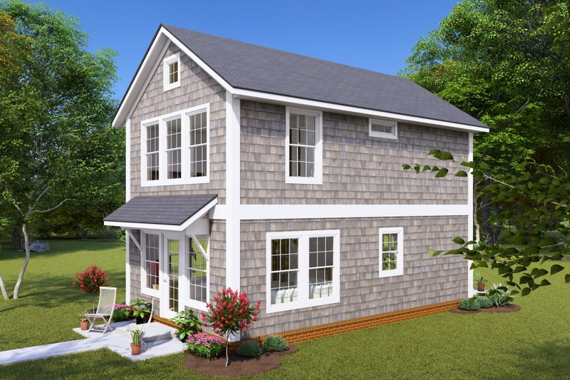 House Design - Exterior - Other Elevation for Cottage House Plan #513-2238 - 2 bed, 1 bath