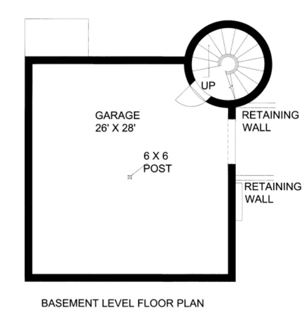 Bungalow Floor Plan - Lower Floor Plan #117-640