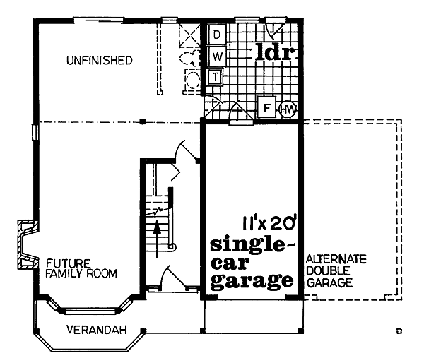 Traditional Floor Plan - Main Floor Plan #47-135