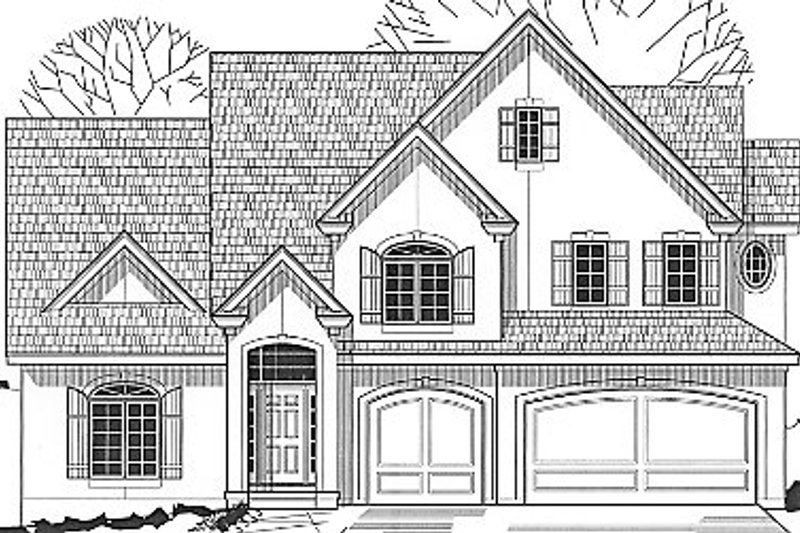 European Style House Plan - 4 Beds 3 Baths 3116 Sq/Ft Plan #67-262