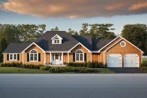 Ranch Exterior - Front Elevation Plan #3-305