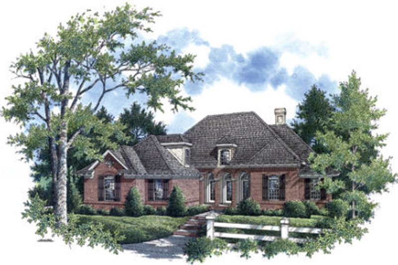 Dream House Plan - European Exterior - Front Elevation Plan #45-356