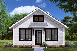 Cottage Exterior - Front Elevation Plan #513-2235