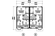 European Style House Plan - 6 Beds 2 Baths 3544 Sq/Ft Plan #25-4393 