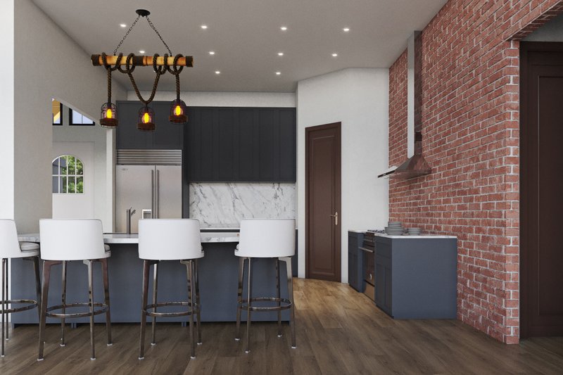 House Plan Design - Interior - Kitchen for Craftsman House Plan #54-545 - 5 bed, 4 bath