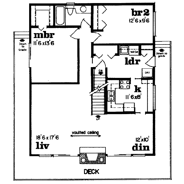 Modern Floor Plan - Main Floor Plan #47-361