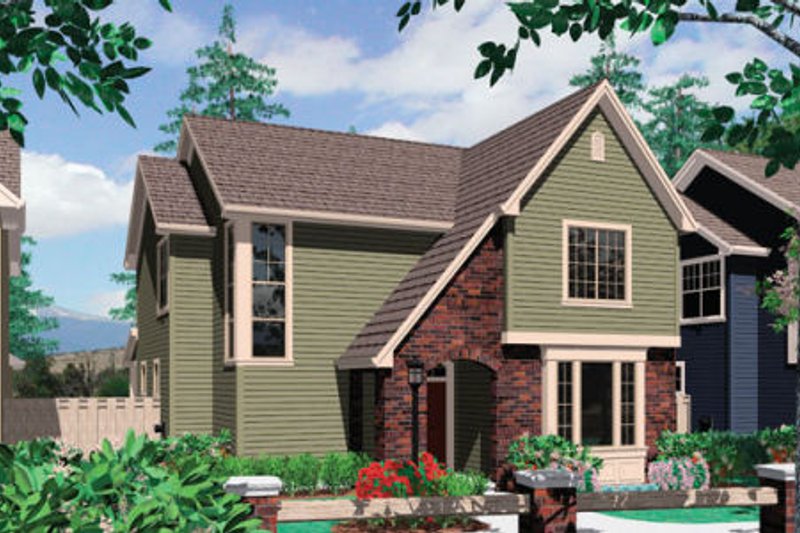 Home Plan - Traditional Exterior - Front Elevation Plan #48-388
