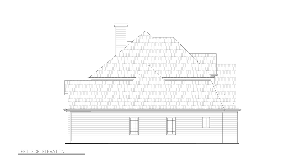 Exterior - Other Elevation for Traditional House Plan #54-730 - 4 bed, 2.5 bath