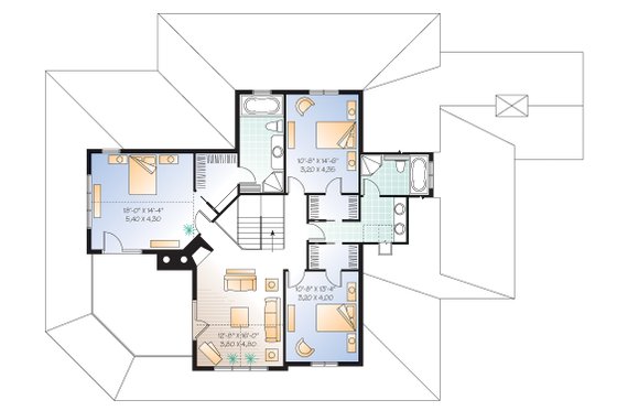 Canadian Country style house plan farm home plan