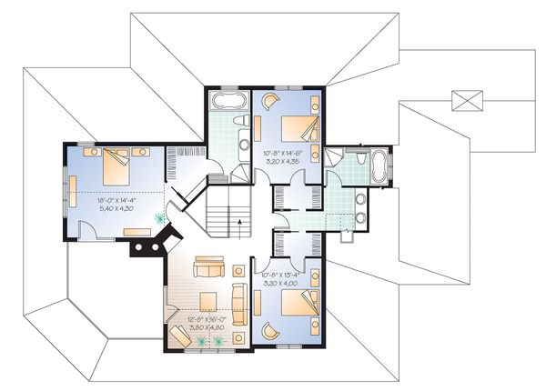 House Design - Canadian Country style house plan farm home plan