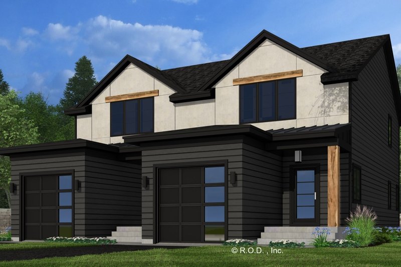 House Blueprint - Modern Exterior - Front Elevation Plan #51-1320