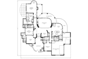 Adobe / Southwestern Style House Plan - 4 Beds 4.5 Baths 4025 Sq/Ft Plan #24-231 