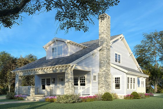 Exterior - Other Elevation 1 for Country House Plan #923-149 - 3 bed, 3.5 bath
