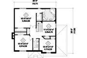 European Style House Plan - 3 Beds 2 Baths 2369 Sq/Ft Plan #25-4869 