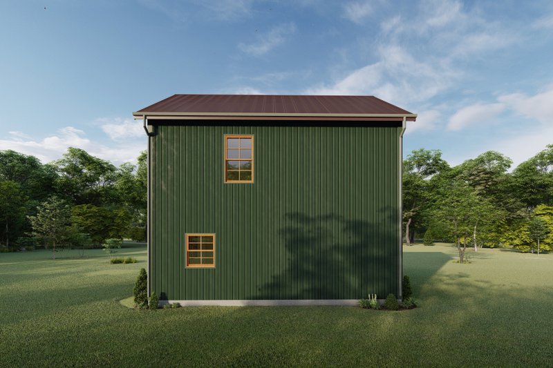 Architectural House Design - Exterior - Other Elevation 4 for Barndominium House Plan #1092-21 - 2 bed, 1.5 bath