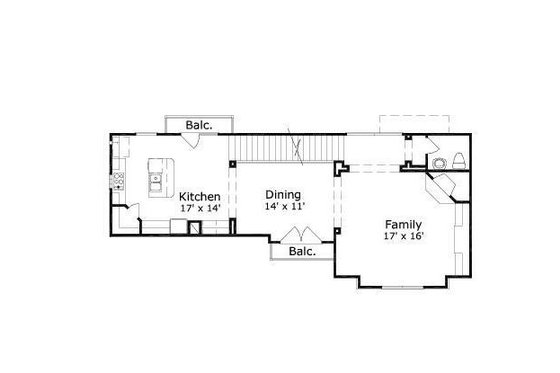 Floor Plan - Upper Floor for European House Plan #411-685 - 3 bed, 3.5 bath