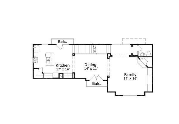 Floor Plan - Upper Floor for European House Plan #411-685 - 3 bed, 3.5 bath