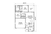 Ranch Style House Plan - 2 Beds 2 Baths 1366 Sq/Ft Plan #57-670 