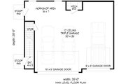 Farmhouse Style House Plan - 1 Beds 1 Baths 826 Sq/Ft Plan #932-1043 