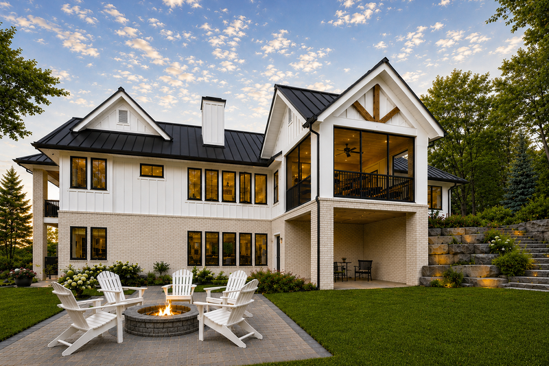 Architectural House Design - Exterior - Rear Elevation for Farmhouse House Plan #928-461 - 3 bed, 2 bath