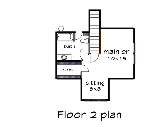 Farmhouse Floor Plan - Upper Floor Plan #79-335