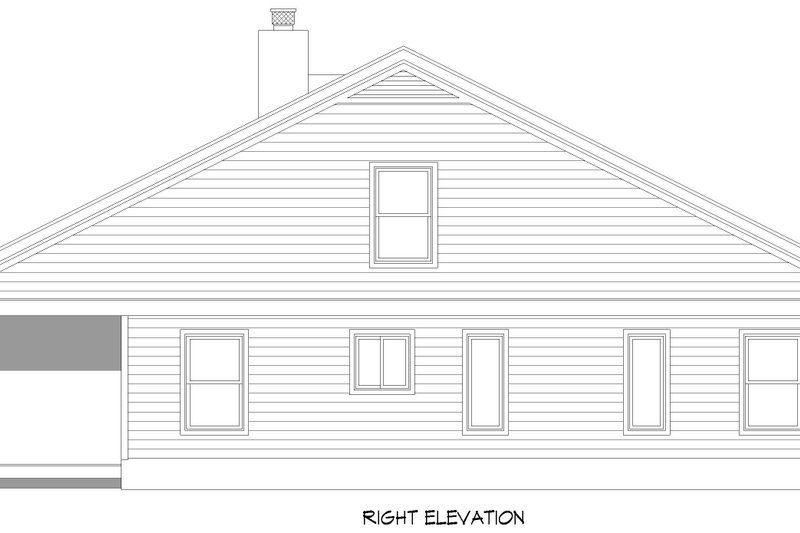 Home Plan - Exterior - Other Elevation 1 for Country House Plan #932-1420 - 2 bed, 2 bath