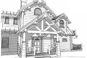 Log Style House Plan - 4 Beds 5 Baths 4456 Sq/Ft Plan #451-16 