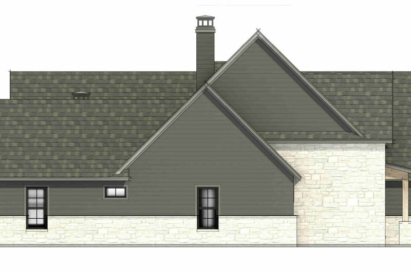 House Plan Design - Exterior - Other Elevation 1 for European House Plan #1096-145 - 4 bed, 4.5 bath