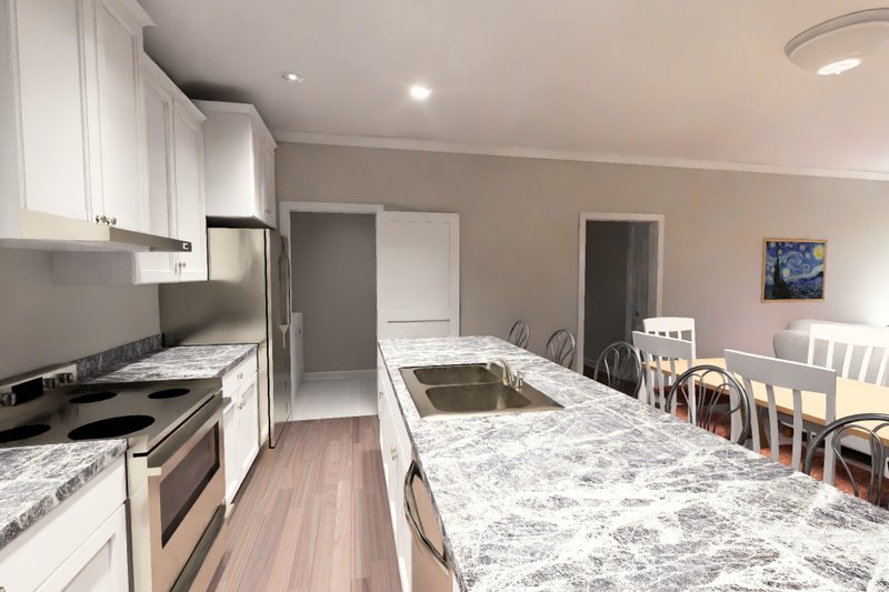 Architectural House Design - Interior - Kitchen 1 for Modern House Plan #513-2466 - 4 bed, 3 bath