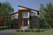 Modern Style House Plan - 3 Beds 2 Baths 1768 Sq/Ft Plan #25-5004 