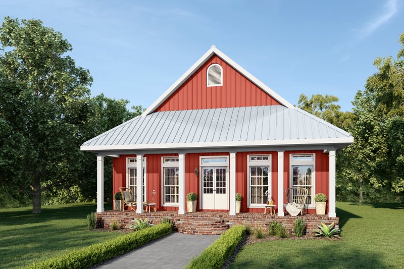 House Design - Cottage Exterior - Front Elevation Plan #44-165