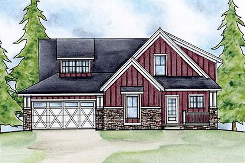 House Design - Country style home, elevation