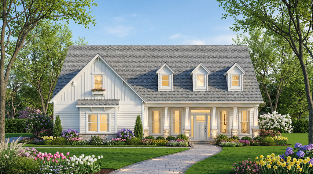 Exterior - Front Elevation 2 for Cottage House Plan #119-479 - 3 bed, 2.5 bath