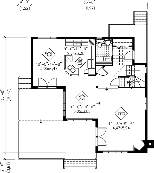 Floor Plan - Main Floor Plan #25-2278