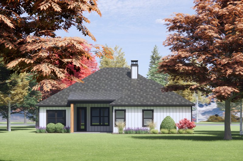 Architectural House Design - Exterior - Rear Elevation for Farmhouse House Plan #1096-103 - 4 bed, 2 bath