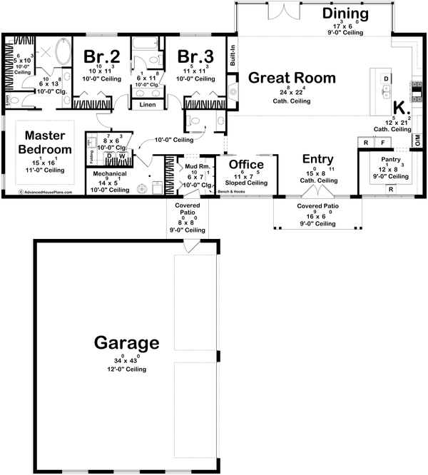 Dream House Plan - Barndominium Floor Plan - Main Floor Plan #455-737