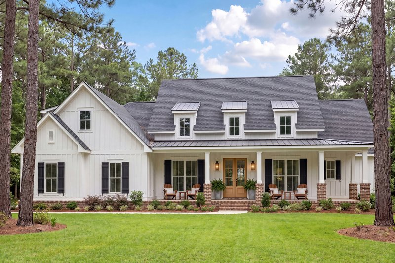 Architectural House Design - Exterior - Front Elevation 2 for Farmhouse House Plan #430-196 - 3 bed, 2.5 bath