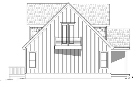 Exterior - Other Elevation for Cabin House Plan #932-250 - 4 bed, 3 bath