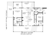 Traditional Style House Plan - 2 Beds 2 Baths 1500 Sq/Ft Plan #932-567 