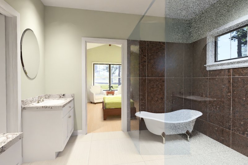 Home Plan - Interior - Master Bathroom 1 for Modern House Plan #513-2486 - 4 bed, 4 bath